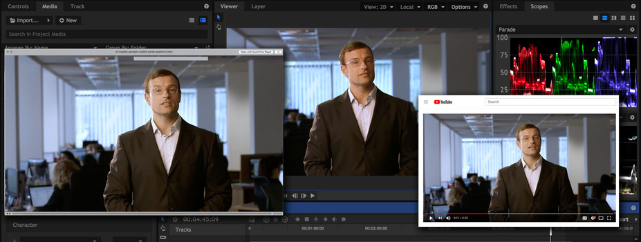 Problem with desaturated and low contrast video in Quick Time and Google Chrome Problem with desaturated and low contrast video in Quick Time and Google Chrome