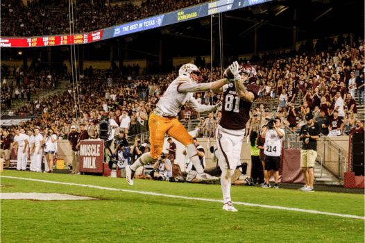 Football touchdown catch
