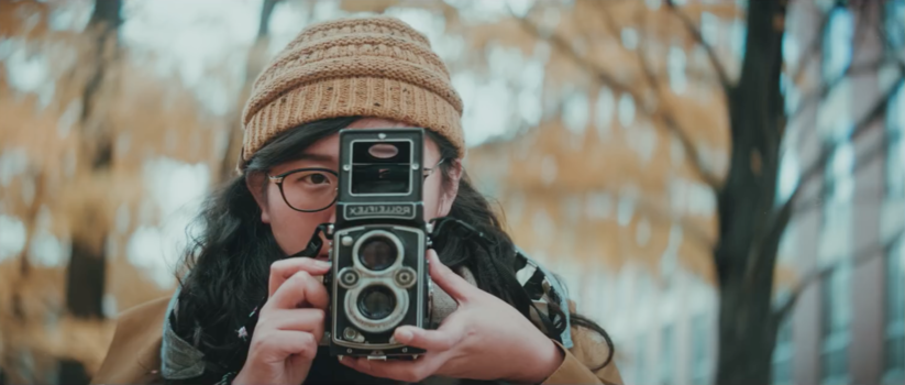 An example from Casey's camera and lens setup. This has been stretched in post to achieve a proper looking proportion. hasselblad 500c/m adapted lens anamorphic stretched film