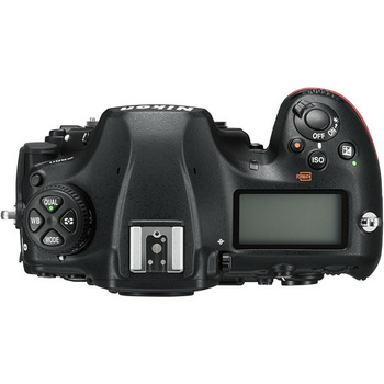 Top view of the Nikon D850 camera