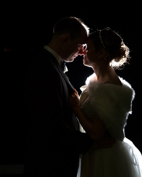 Winter weddings after the sun goes down.