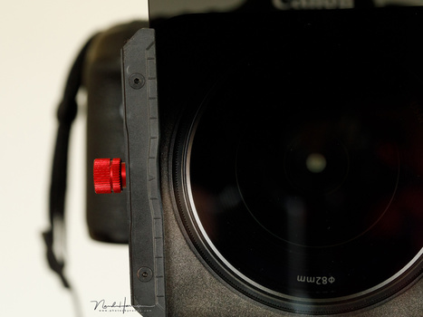 The K100-Slimline holder has a foam layer, which makes any foam on the filters itself not necessary. The foam layer is visible through the GND filter.