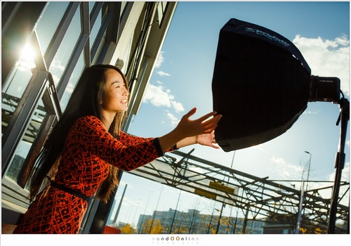 Working on location with the Profoto system turned out to be so much easier than a speedlite. In some situations it is possible to overpower the sunlight, something I could not do effectively with a speedlite.