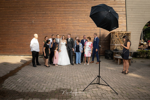 Using the Godox on location, as a fill in light during a wedding. It worked perfectly and the battery power was amazing.