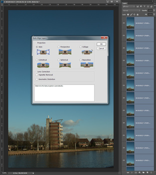 It is important to align all layers. The result depends on the details in the image. Sometimes it isn't possible.