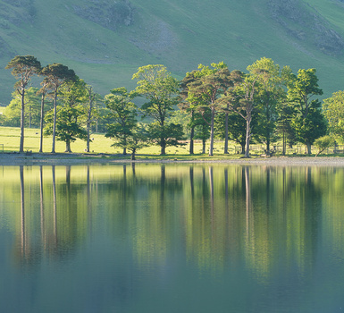 Symmetry in composition, Buttermere, Lake District Symmetry in composition, Buttermere, Lake District