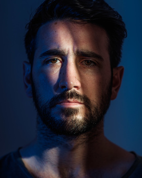 An example of the light diffracting, giving a bright strip and a dark strip An example of the light diffracting, giving a bright strip and a dark strip