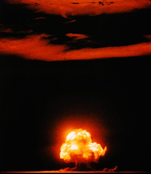 Jack Aeby's photo of the first nuclear test, the Trinity Shot