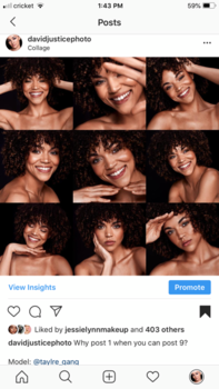 Instagram screenshot showing UI