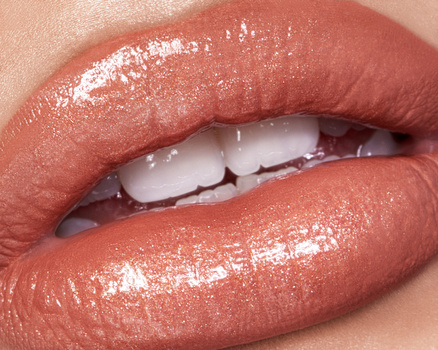 Macro photo of lips