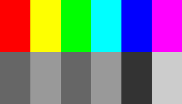 Colors have not much to do with brightness. This can be seen when colors are converted to black and white. Just look at the color red, it has the same brightness as the color green. Also yellow and cyan have the same brightness.