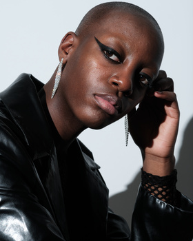 Dark skinned, low key, portrait, Close-up