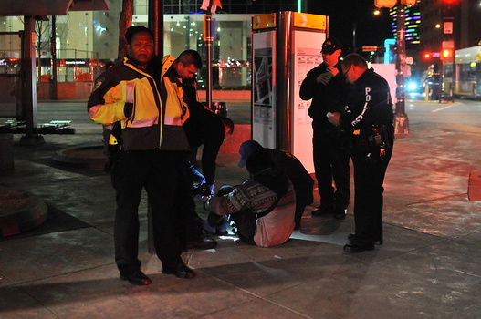 Avi Adelman arrested for taking photos in public space DART officers attending a K2 victim