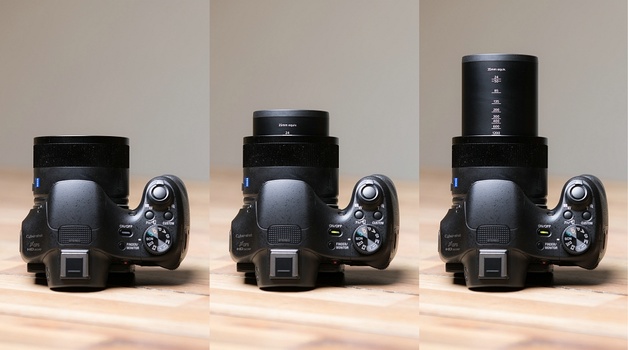 A bridge camera for consumers, with a super zoom lens build in. This compact camera is easy to take with you, has a very long focal length, and does not break the bank when buying. These are also available in more professional versions. Sensor sizes often