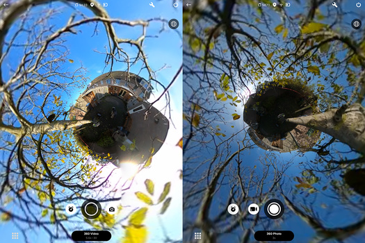 When switching over to photography, you can see the difference in dynamic range. The GoPro MAX is better for film.