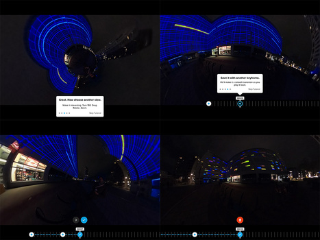 Editing the 360° footage is easy and fun. A few screenshots may give an idea, but you have to see it yourself.