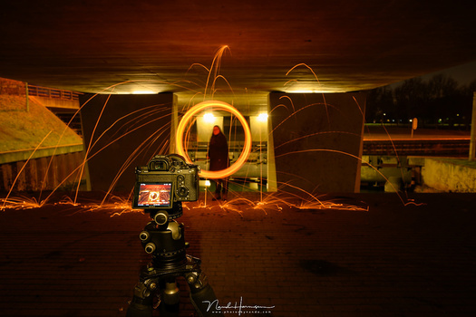 Playing with fire and shooting with the Sony A7R III. Its resolution shy of 50 million pixels is amazing. It looks like its become the new standard. By the way, I took this image with the Nikon Z 7, which has almost the same resolution.