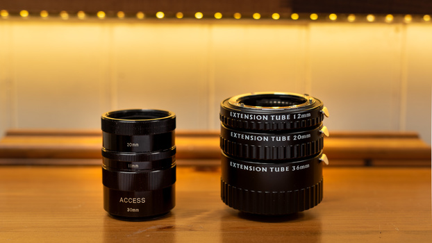 Extension tubes Two types of extension tubes