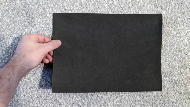 Black foam background A black foam background