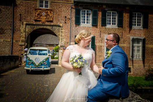 By increasing the focal length from 21mm to 35mm, I enlarged the background, making the car more prominant and leaving out some clutter. At the same time the larger distance has eliminated the wide angle distortion, making the looks more flattering for th