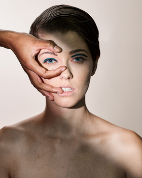 Closeup, beauty, woman, editorial
