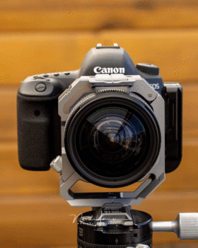 With the adapter the lens and image circle stays fixed in the same position, while the camera shifts.