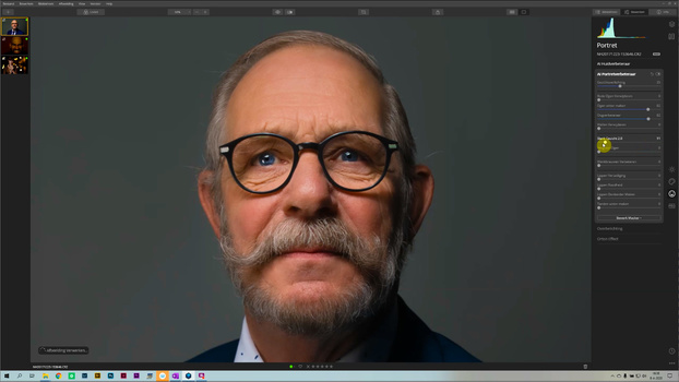 With AI Portrait Enhancement, it is easy to post-process a portrait. With just a few sliders it is possible to get a wonderful result.