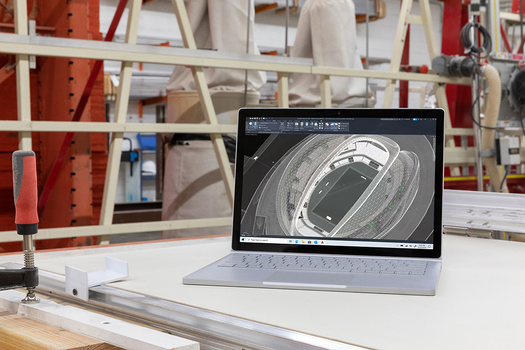 Surface Book 3 on location Surface Book 3 at work