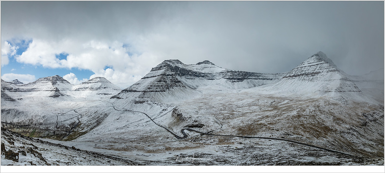 A panorama made from three individual shots. There is no foreground present, which will reduce the risk of parallax errors. This could also be made with an smartphone, but I used a camera and a nodal slide for this.