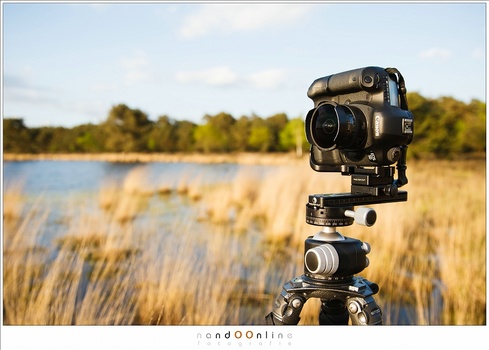 Using the nodal slide in a real life situation. Here I am shooting with a full frame Canon EOS 5D and a Ef 15mm f/2,8 fisheye lens, on a Really Right Stuff nodal slide.