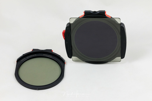 There it is, the Haida M10 Insert Variable ND filter, for use with the filter holder and a CPL filter.
