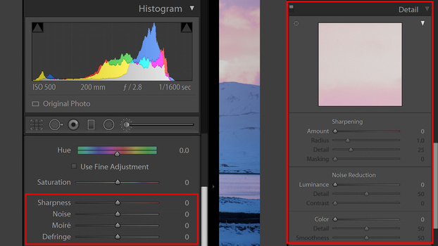 Luminance detail in adjustment brush Luminance detail in adjustment brush screenshot