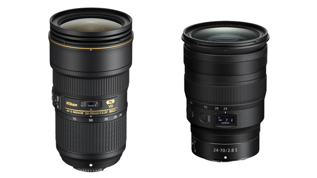 Two Nikon lenses Two Nikon lenses side by side