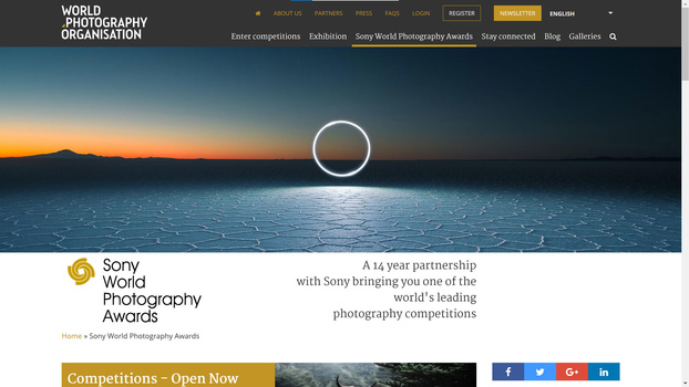 Sony world photography awards Sony world photography awards screenshot
