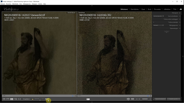 Just compare the end result with one of the images you used for the stack. This can be done in Lightroom. As you can see, details have become visible now the noise has been removed.