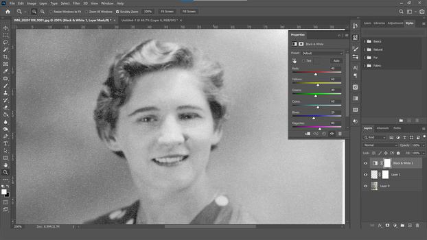 Go black and white Go black and white in photoshop