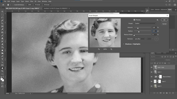 Add sharpening Add sharpening for facial features