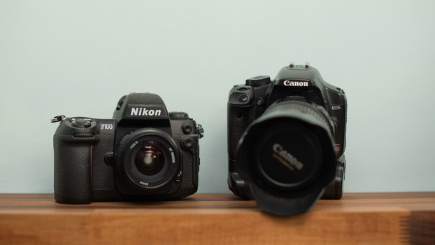 Film and digital camera Film and digital camera together