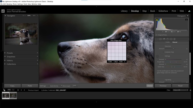 Manual lens corrections Manual lens corrections in Lightroom