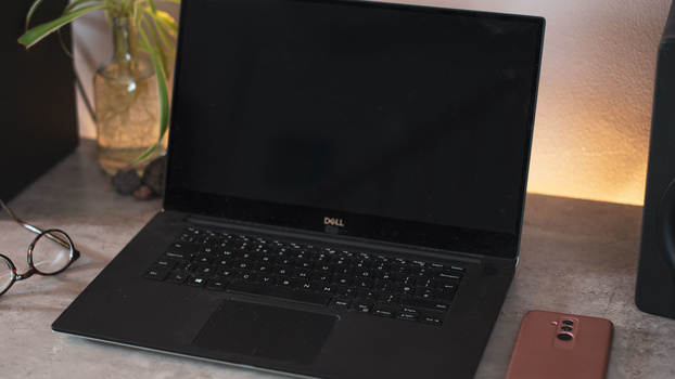 Laptop on table Laptop on tabletop
