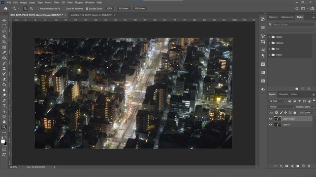 Duplicate the layer Duplicate the layer in photoshop