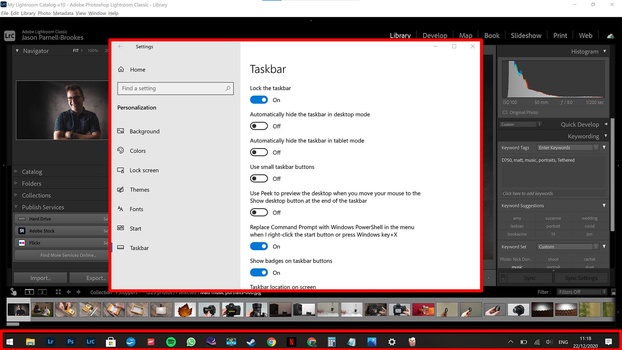 Hide the taskbar Hide the taskbar in Windows 10