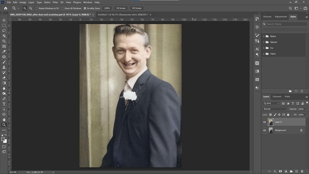 Analyze the photo Analyze the photo in Photoshop CC