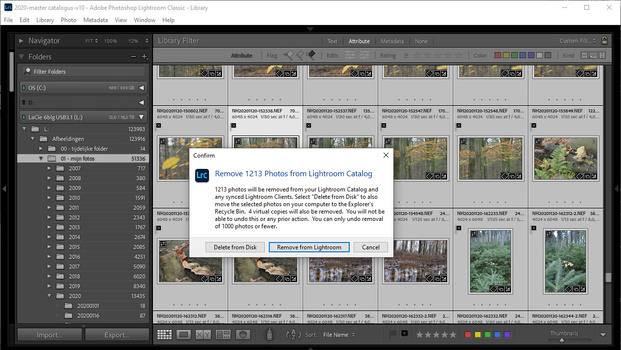 Don't let the rejected photos take up precious space on your computer, and in the Lightroom Classic catalog