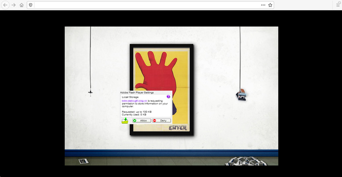 Screenshot of an old website made from adobe flash