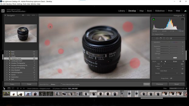 Option to remove Option to remove spots with an adjustment brush