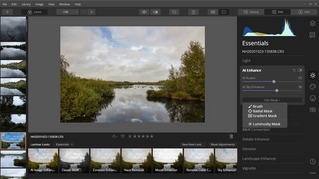 If you like to perform more sophisticated post-processing, like layers and blending options, you will have to stick to Luminar 4