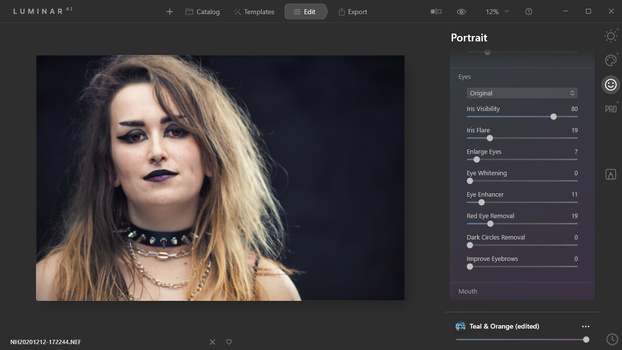 If you like to play with changing the appearance of a landscape or portrait, your will have many automated options in Luminar AI