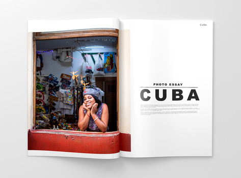 JRNY magazine for travel photography Cuba photoessay spread in a magazine