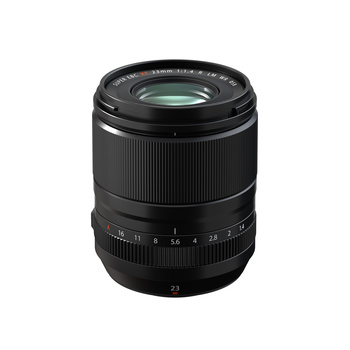 Black telephoto lens with focus ring and distance scale markings against white background.